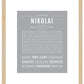 Nikolai | Name Art Print