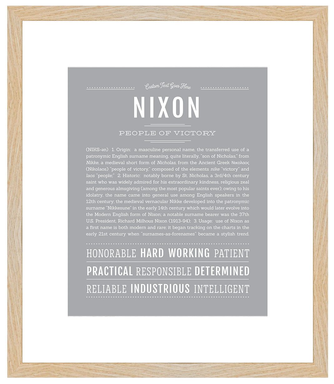 Nixon | Name Art Print