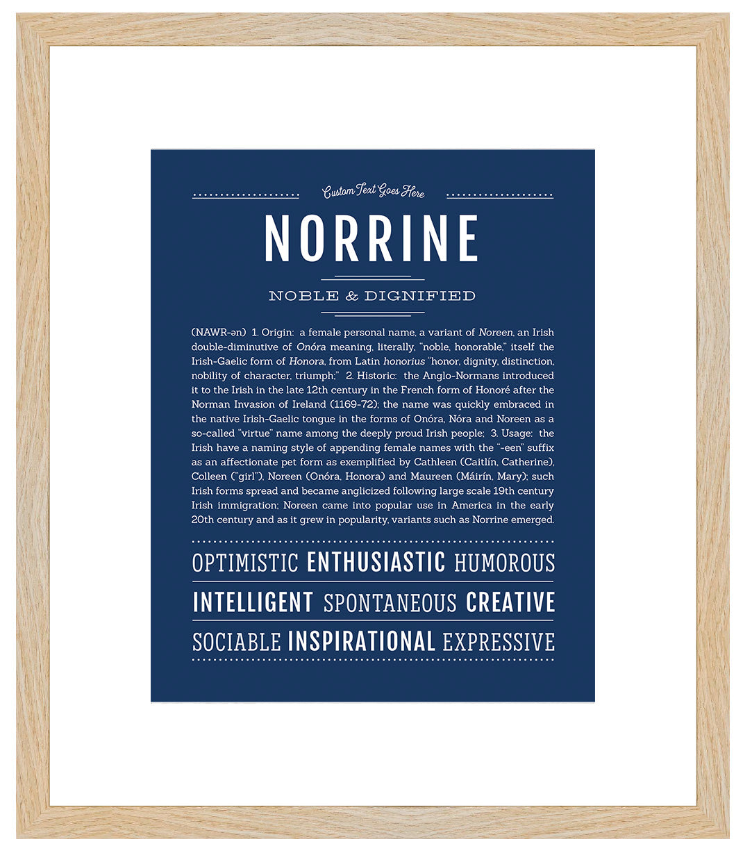 Norrine | Name Art Print