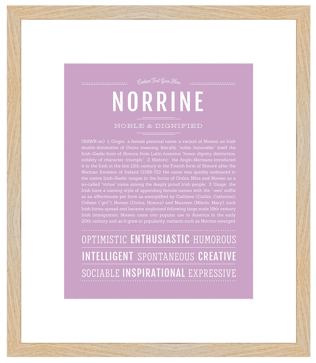 Norrine | Name Art Print