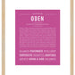 Oden | Name Art Print