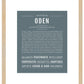 Oden | Name Art Print