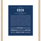 Oden | Name Art Print