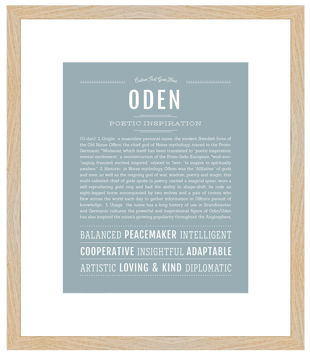 Oden | Name Art Print