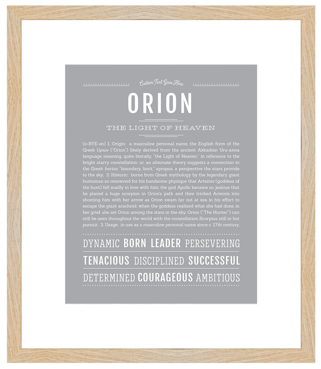 Orion | Name Art Print