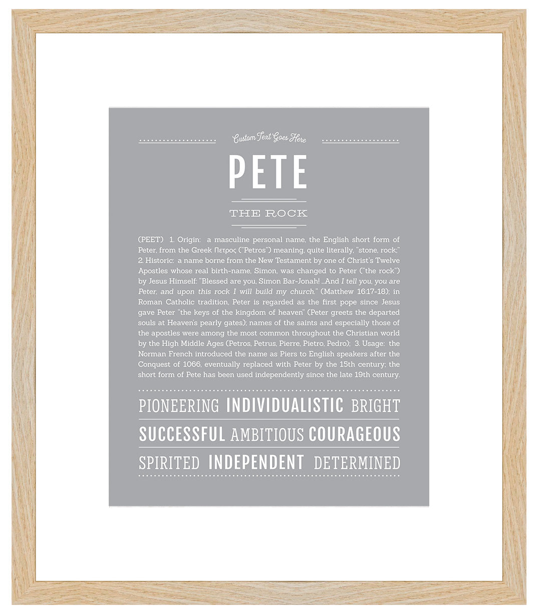 Pete | Name Art Print