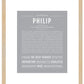 Philip | Name Art Print