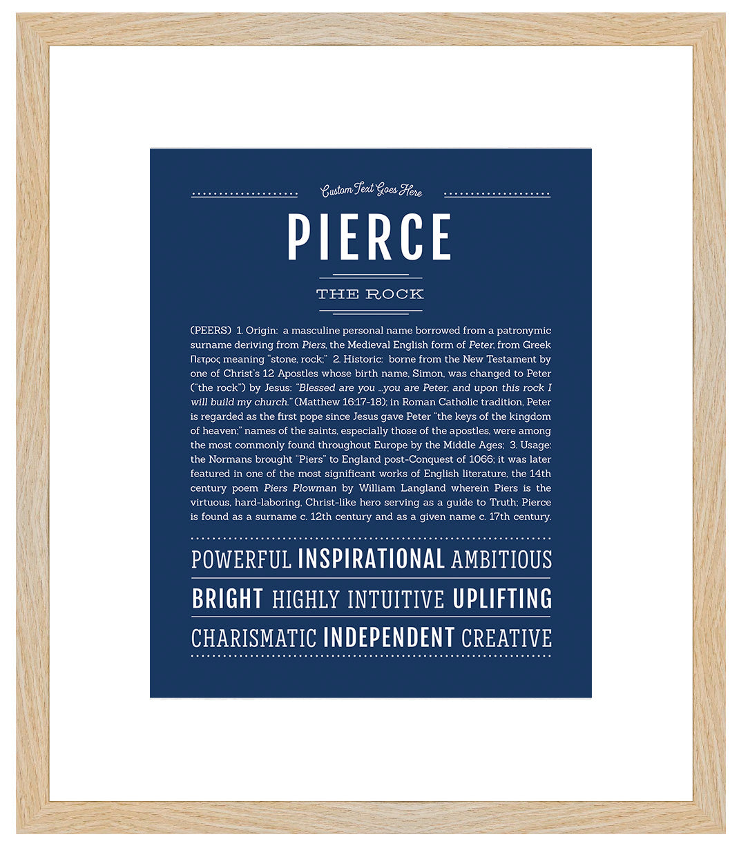 Pierce | Name Art Print