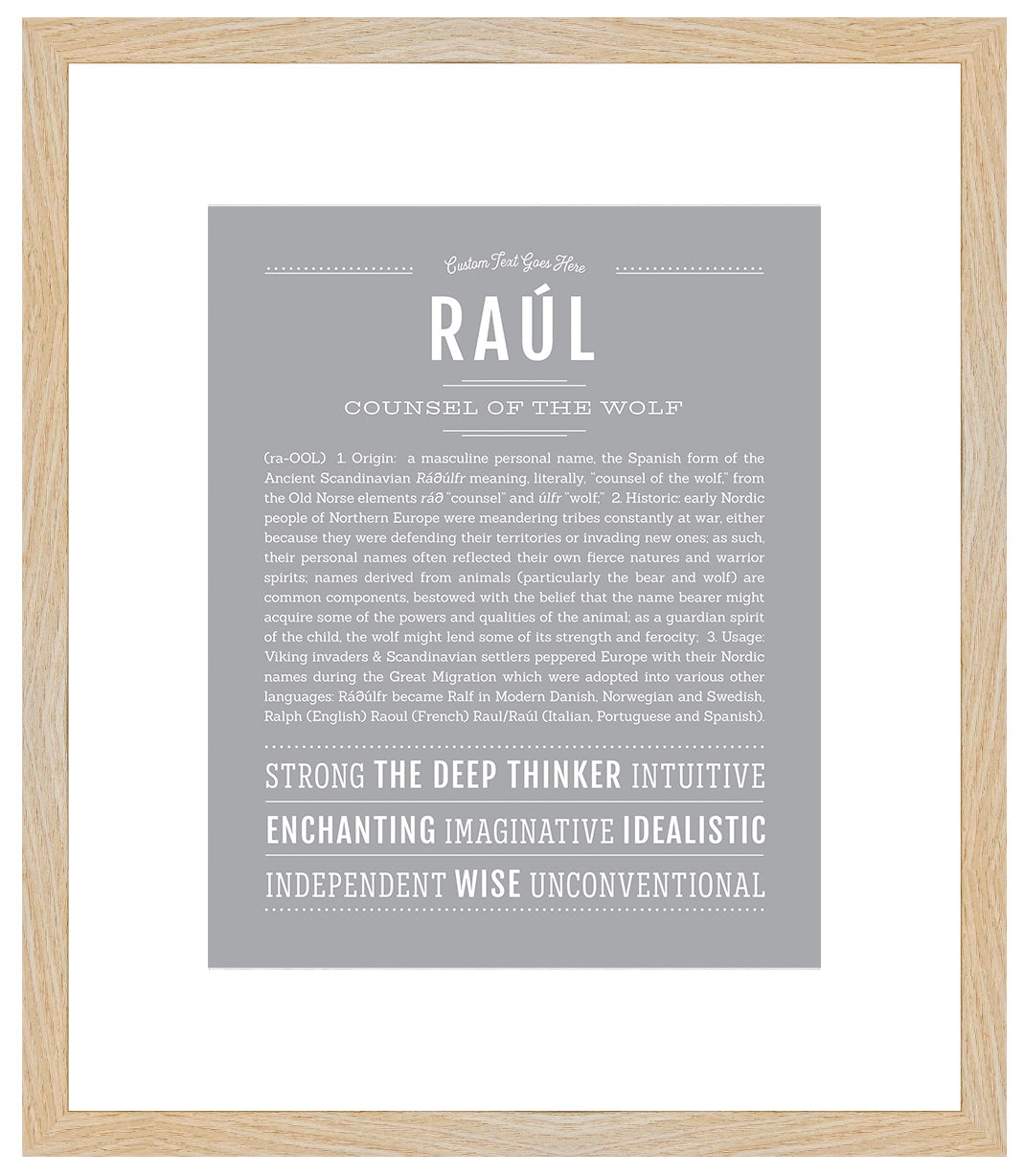 Raul | Name Art Print