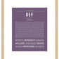 Rey (male) | Name Art Print