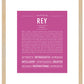 Rey (male) | Name Art Print