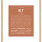 Rey (male) | Name Art Print