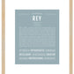 Rey (male) | Name Art Print