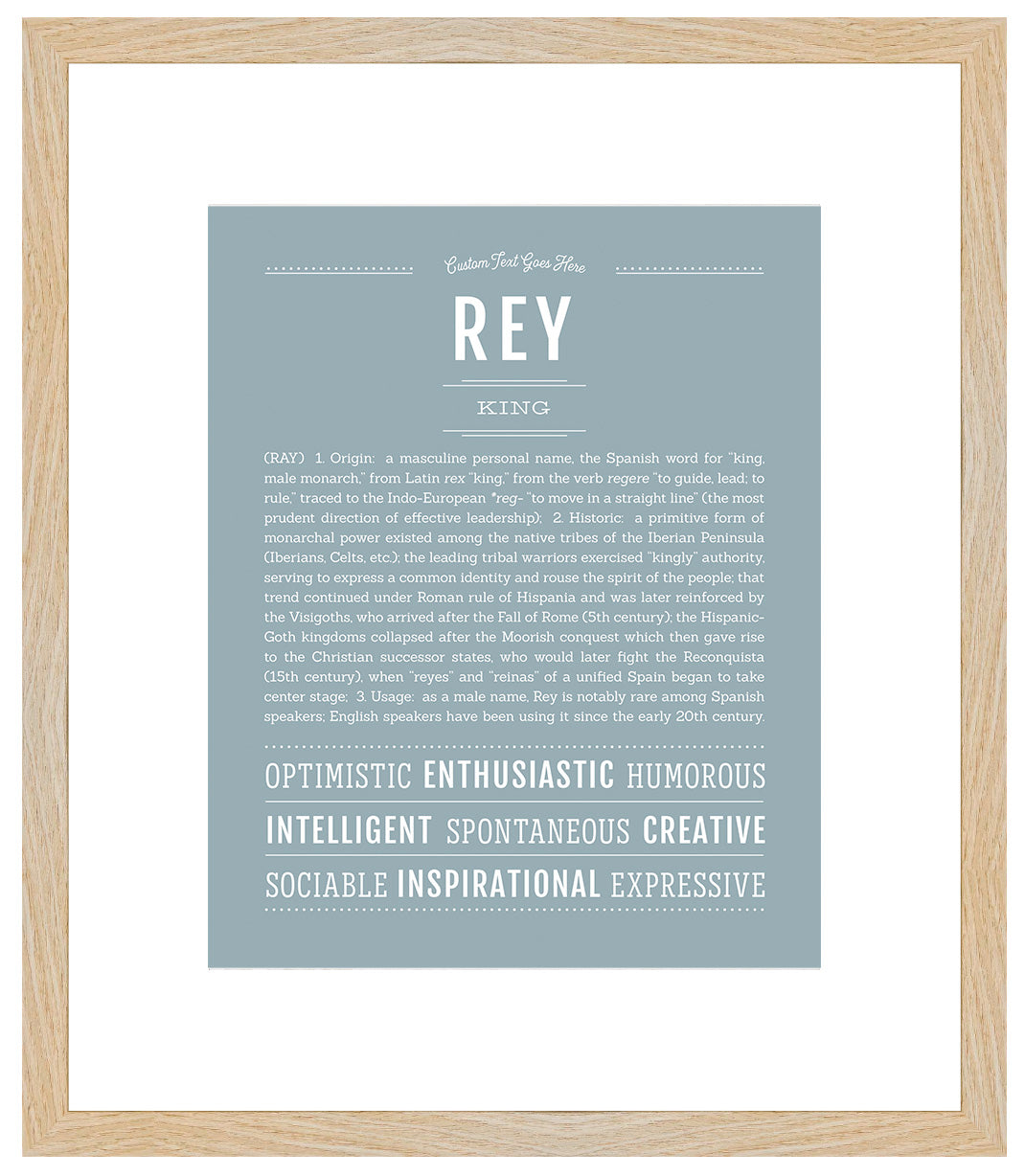 Rey (male) | Name Art Print