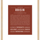 Roisin | Name Art Print