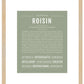 Roisin | Name Art Print