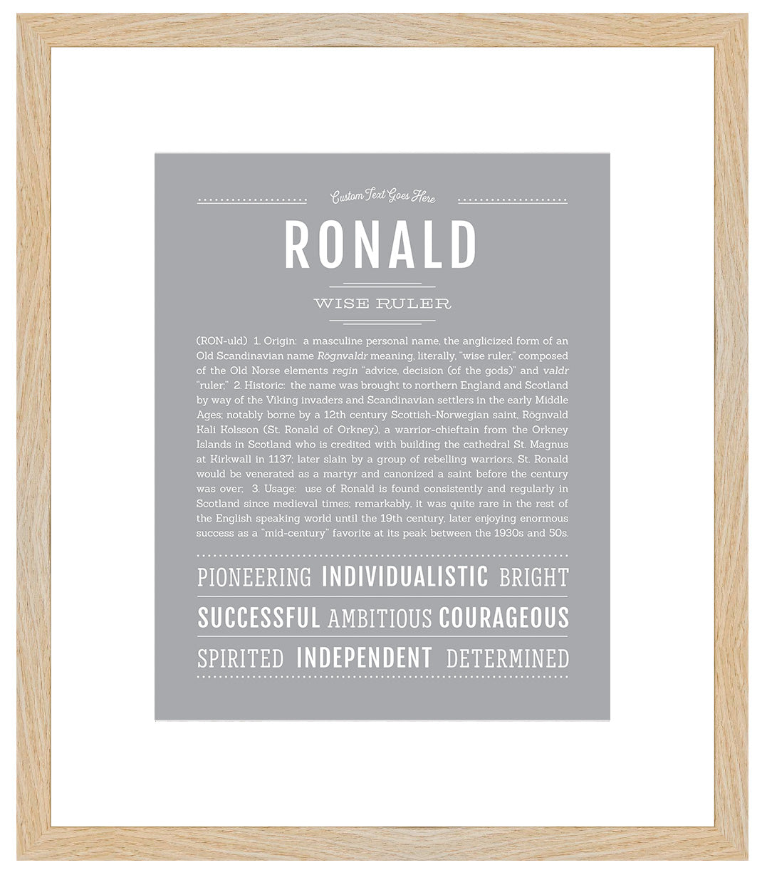 Ronald | Name Art Print