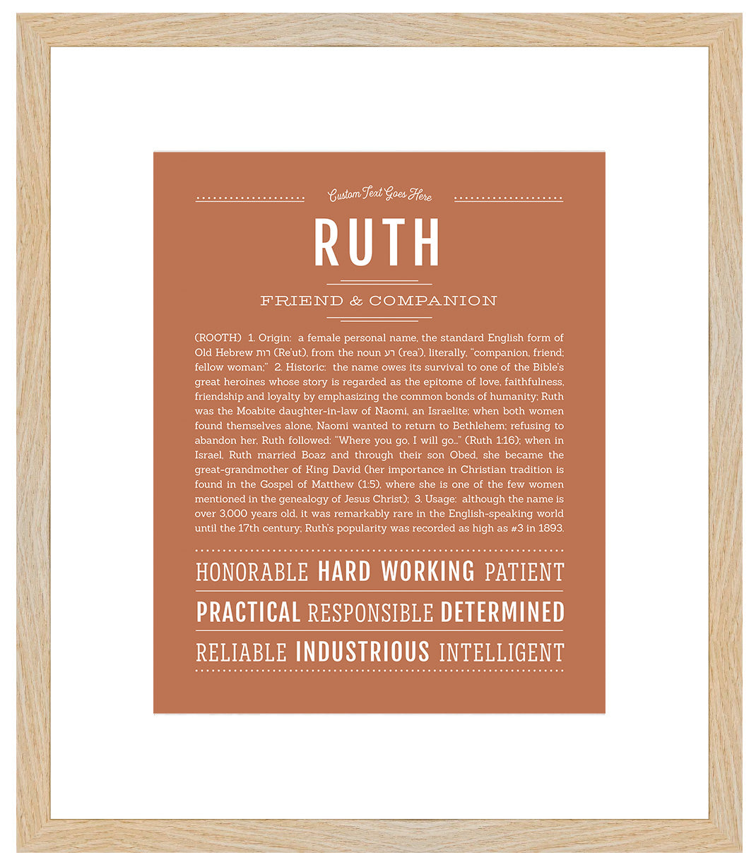 Ruth | Name Art Print