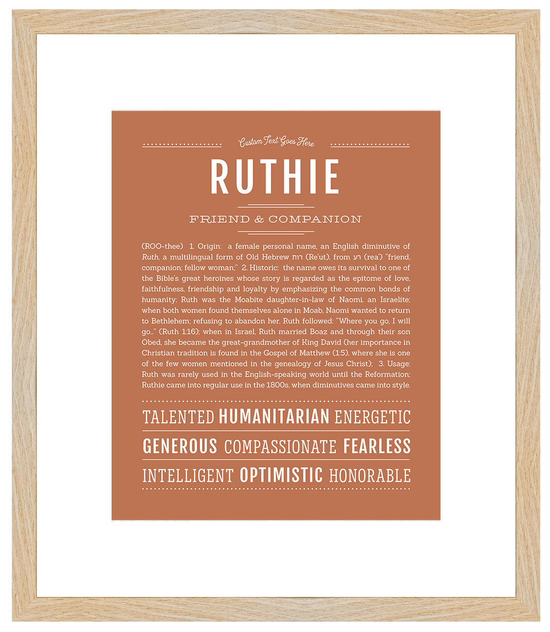 Ruthie | Name Art Print