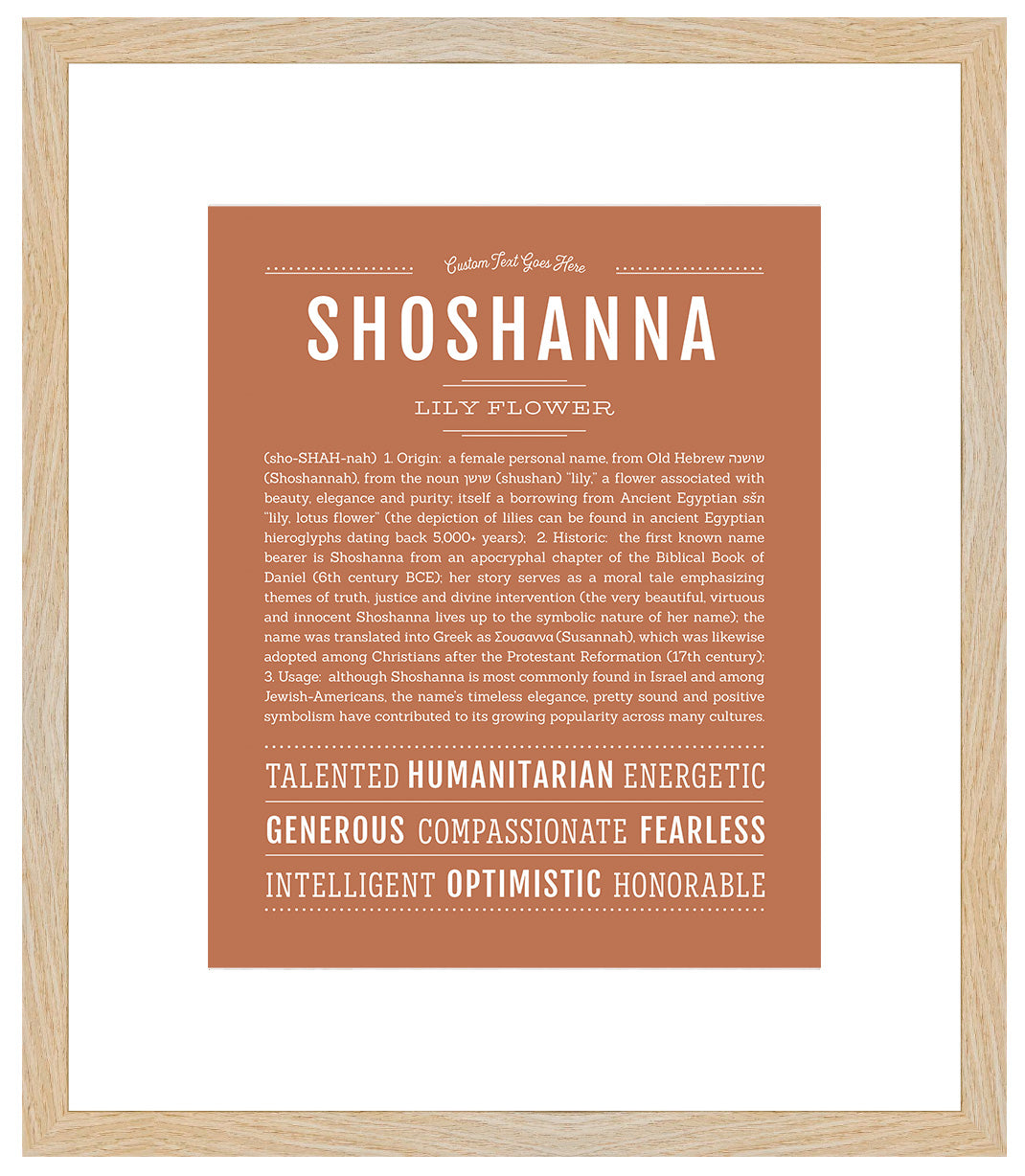 Shoshanna | Name Art Print