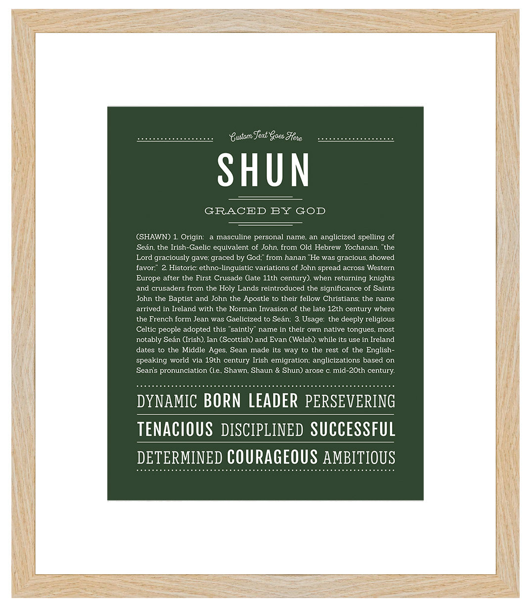 Shun | Name Art Print