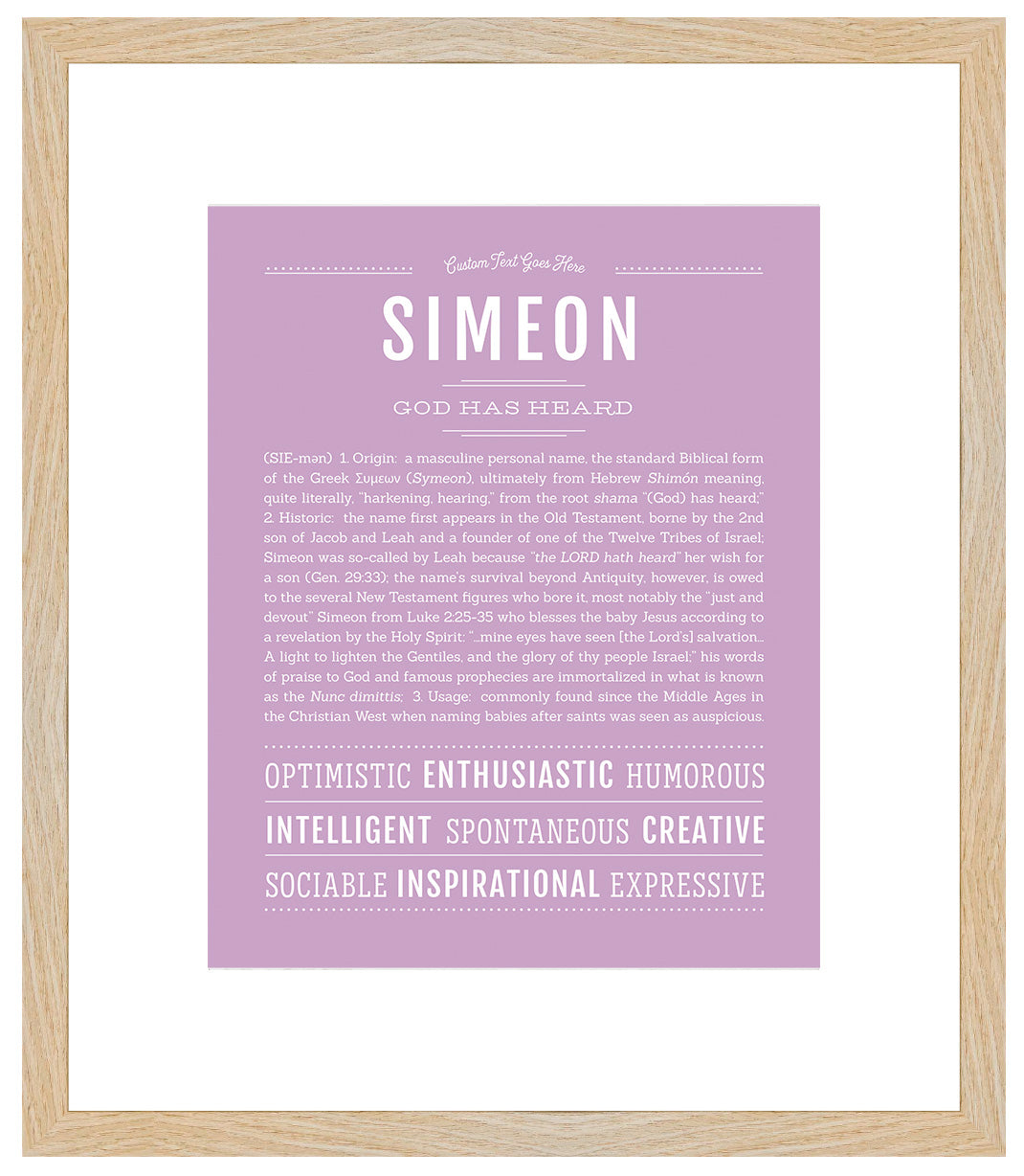 Simeon | Name Art Print