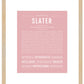 Slater | Name Art Print