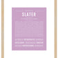 Slater | Name Art Print