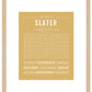 Slater | Name Art Print