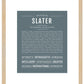 Slater | Name Art Print