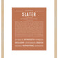 Slater | Name Art Print