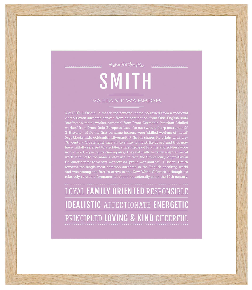 Smith | Name Art Print