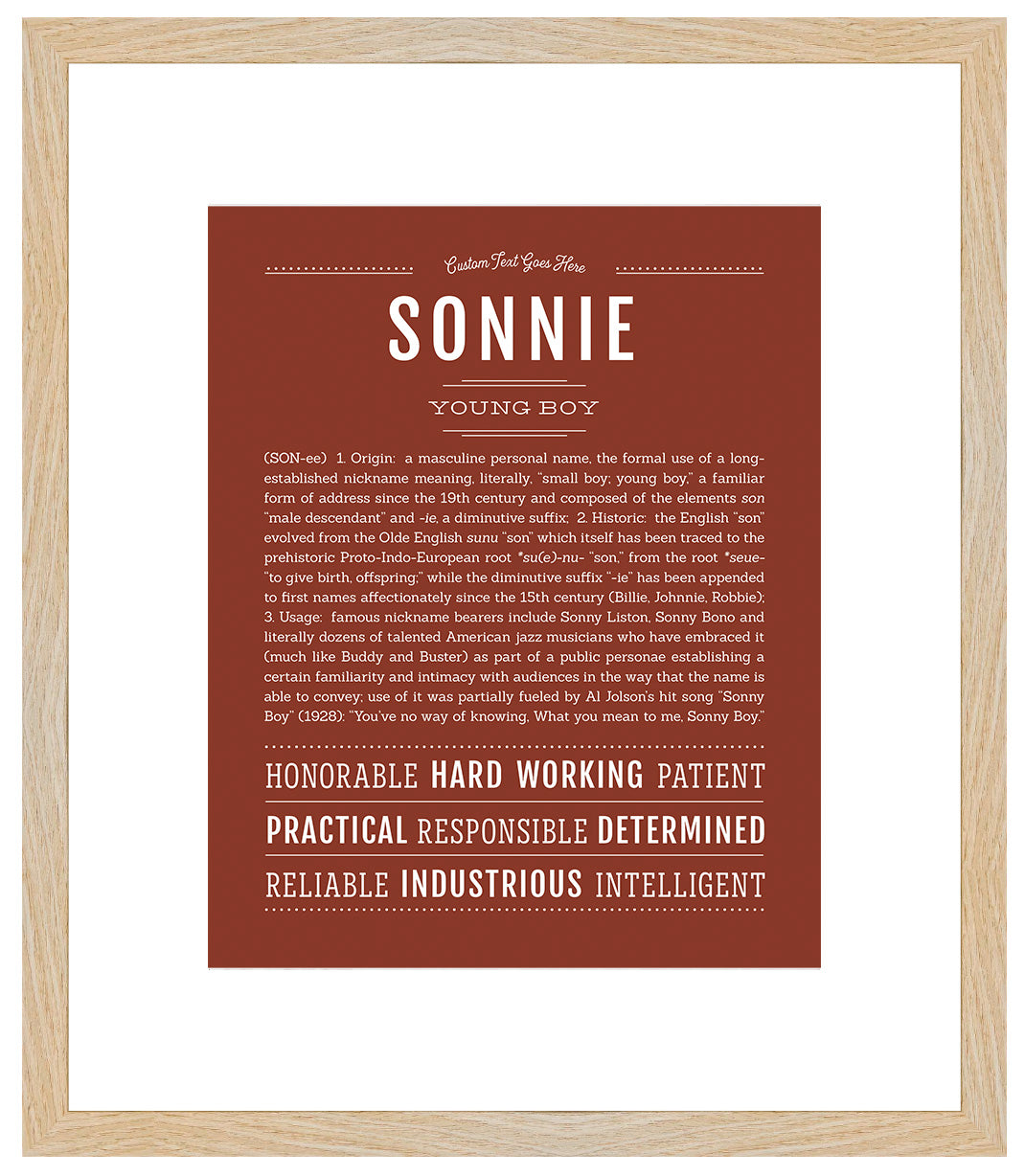 Sonnie | Name Art Print