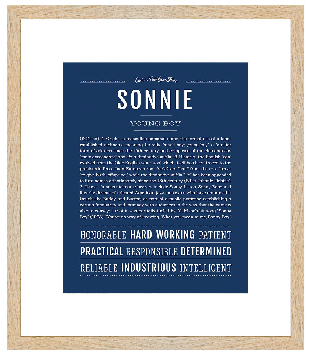 Sonnie | Name Art Print