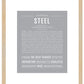 Steel | Name Art Print