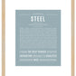 Steel | Name Art Print