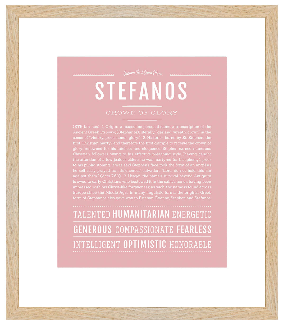 Stefanos | Name Art Print