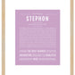 Stephon | Name Art Print