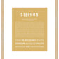 Stephon | Name Art Print