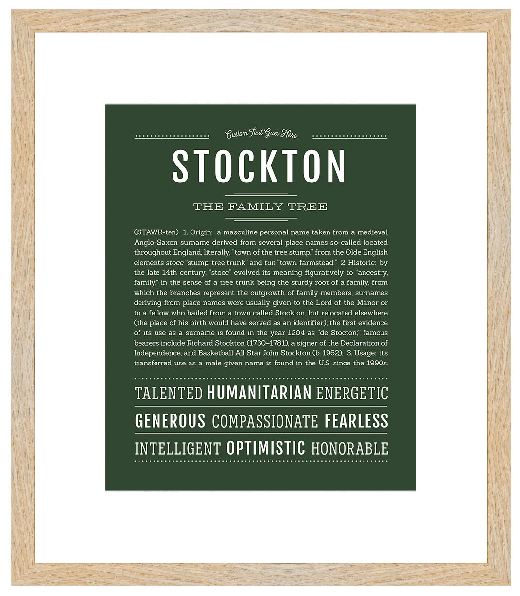 Stockton | Name Art Print