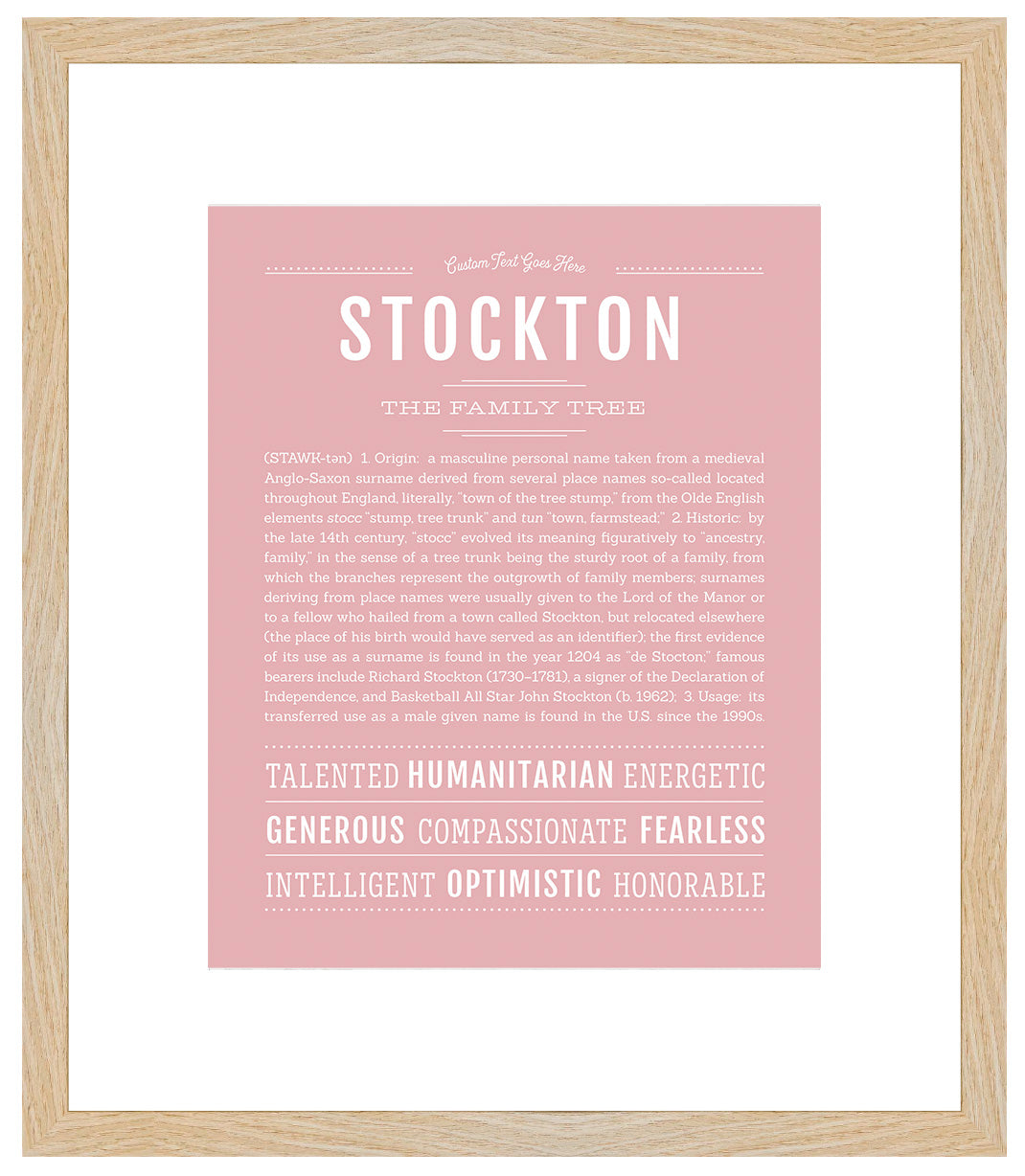 Stockton | Name Art Print