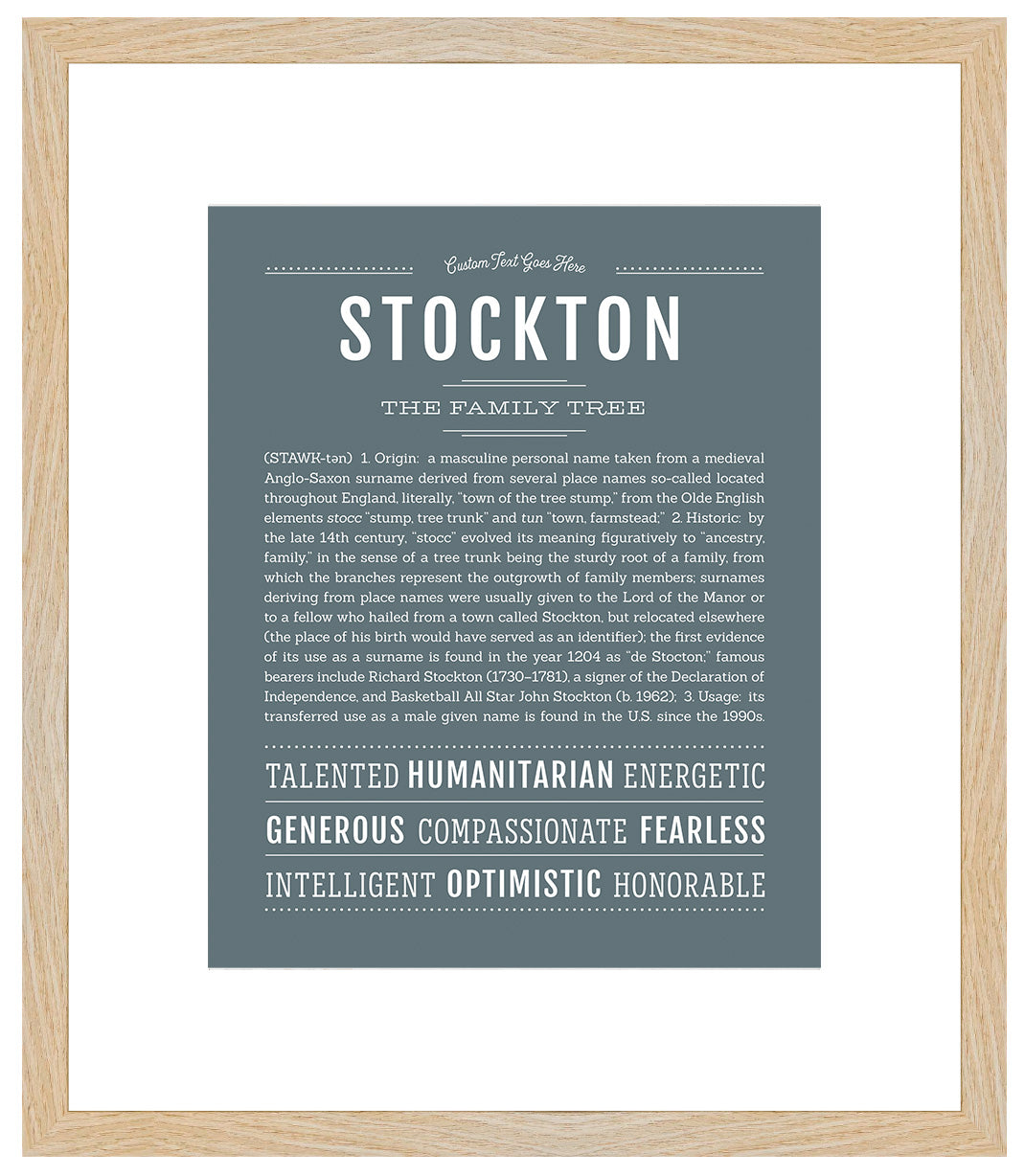 Stockton | Name Art Print