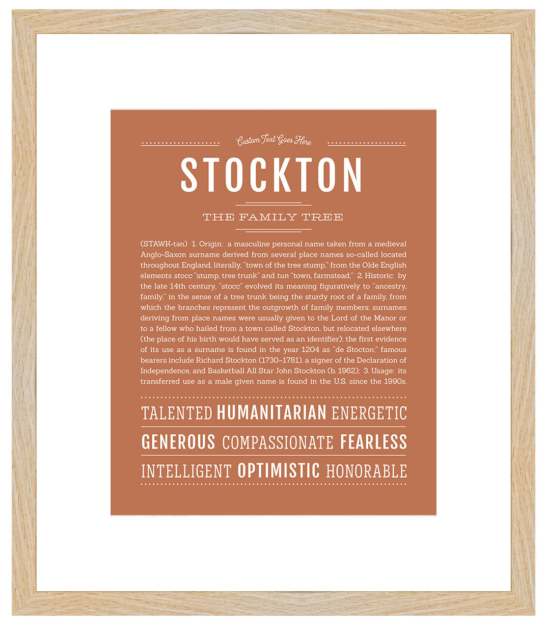 Stockton | Name Art Print