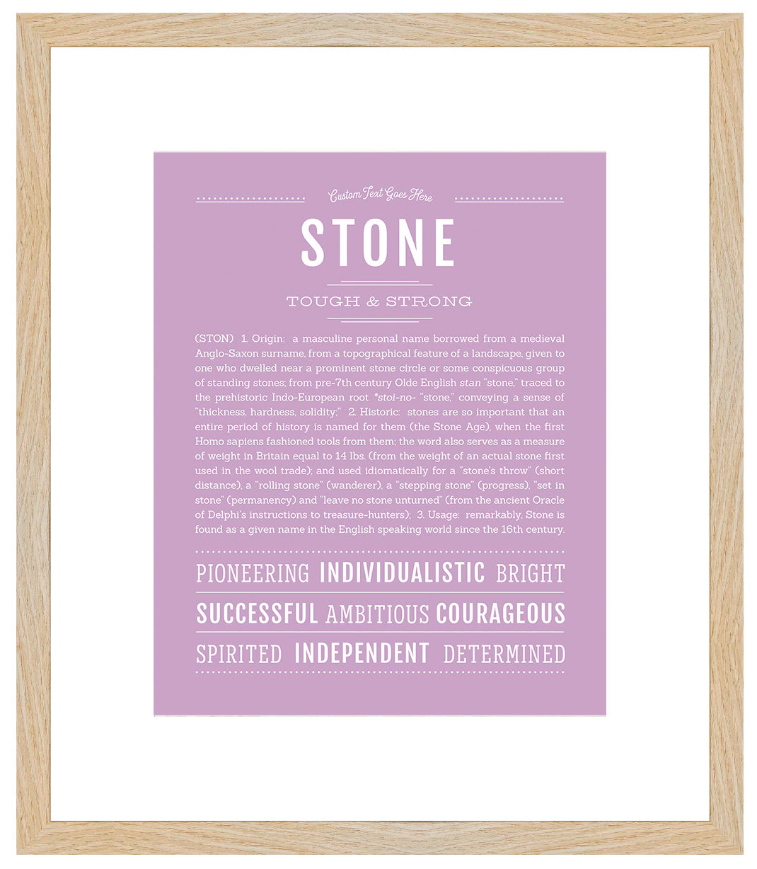 Stone | Name Art Print