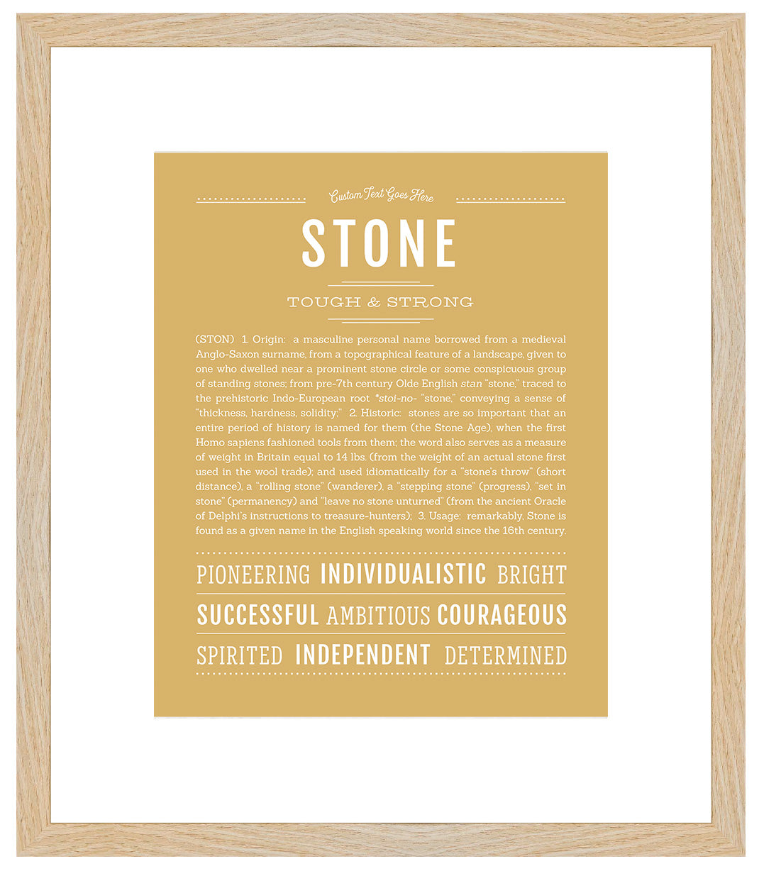 Stone | Name Art Print