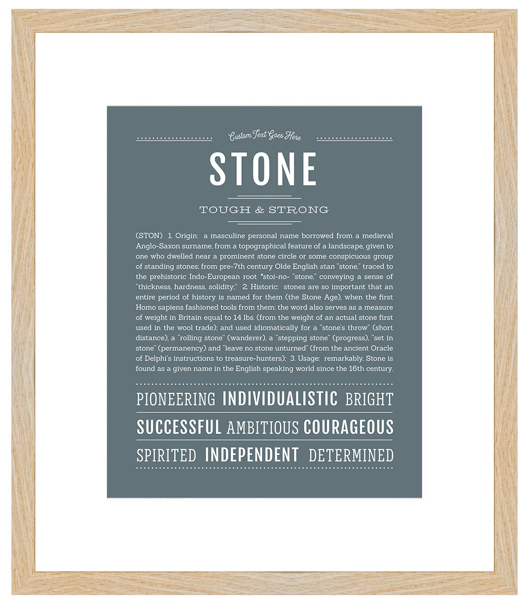 Stone | Name Art Print