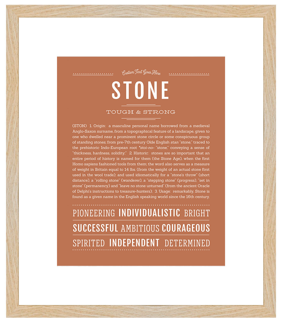 Stone | Name Art Print