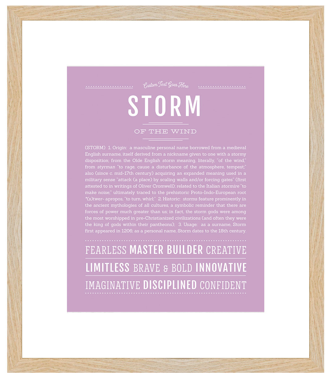 Storm | Name Art Print