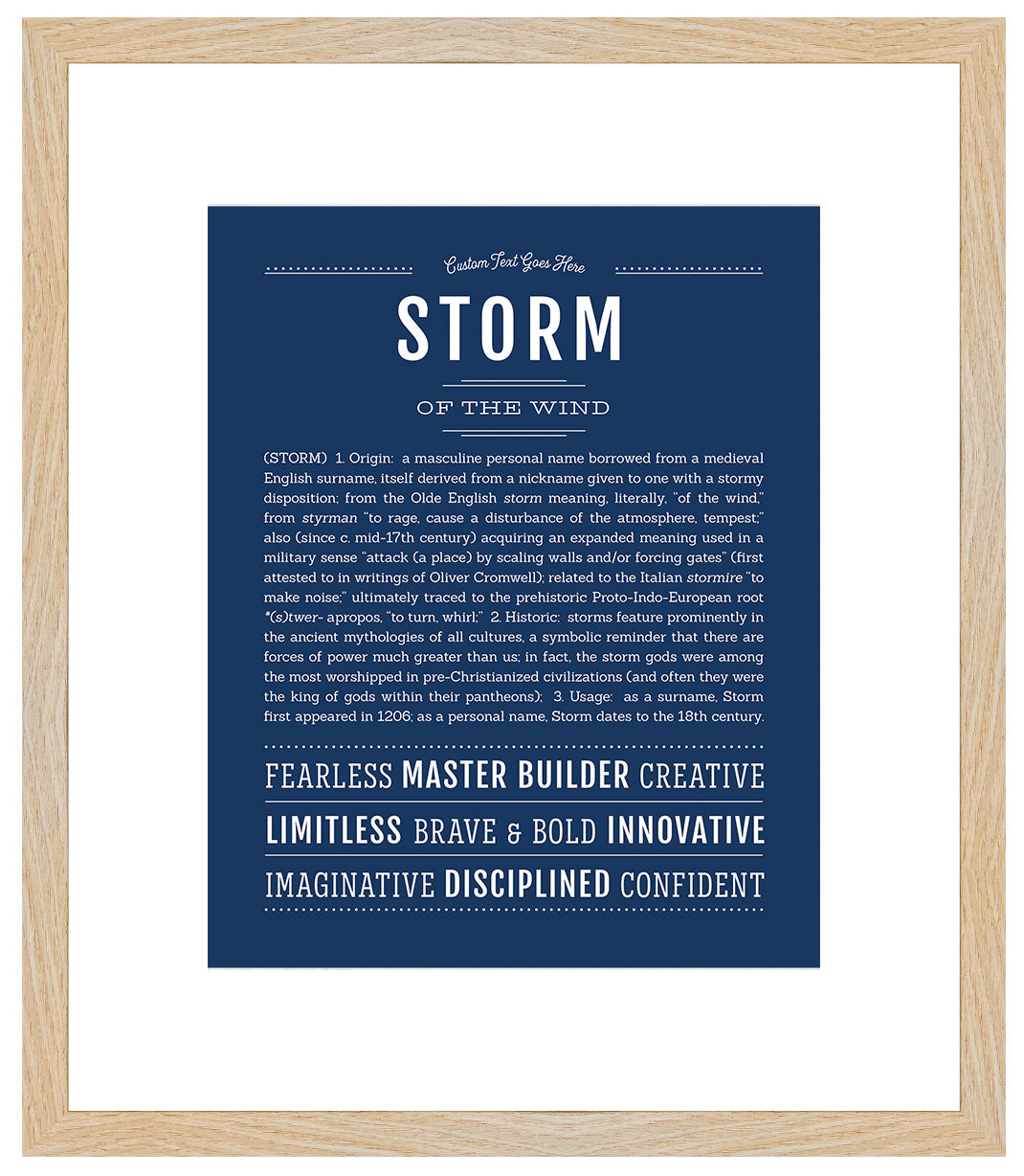 Storm | Name Art Print