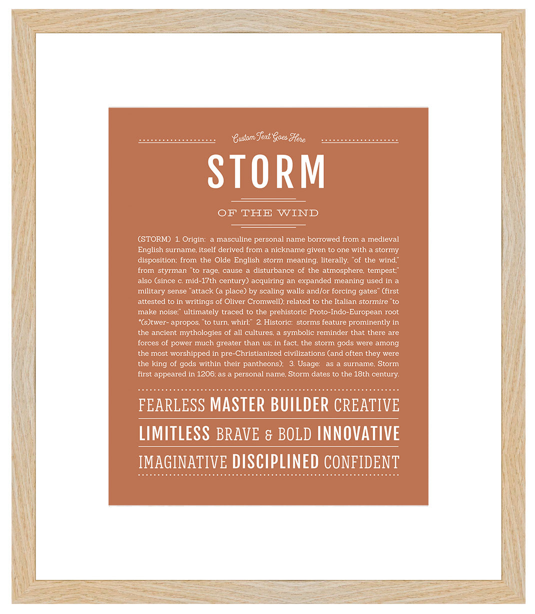 Storm | Name Art Print